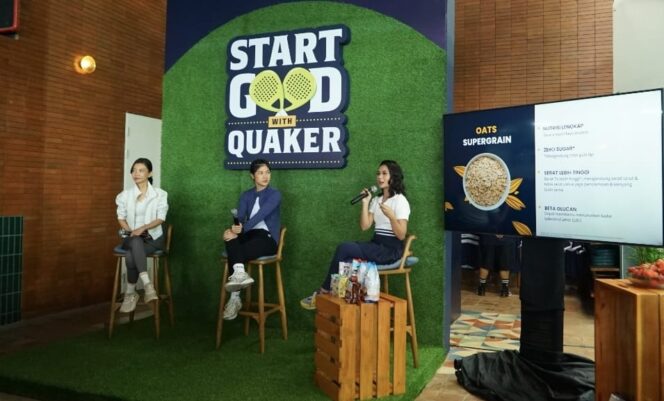 
 Tren Padel Menanjak, Quaker 3-in-1 Hadir sebagai Solusi Nutrisi Praktis Gaya Hidup Aktif